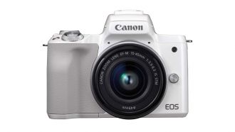 Canon 19 EOS M50 WH The Front EF M15 45 STM
