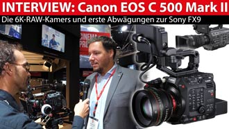 Kameravorstellung: Canon EOS C 500 Mark II - Abgrenzung zur FX9