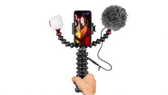 Joby GorillaPod Vlogging-Kit: mit Mini-Stativ, Licht und Mikrofon