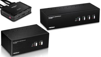 Trendnet: KVM-Switches mit HDMI und DP für bis zu vier Rechner