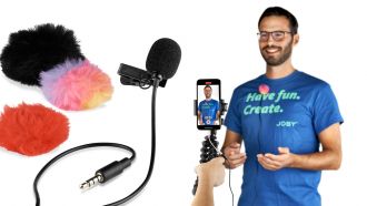 Joby: Wavo Lav Mobile Mikrofon und Beamo Ringleuchte