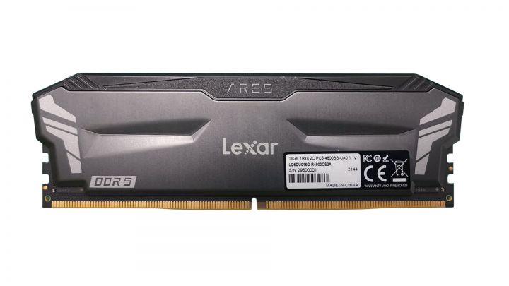 Lexar: kündigt neuen DDR5-4800-Arbeitsspeicher der Ares-Serie an