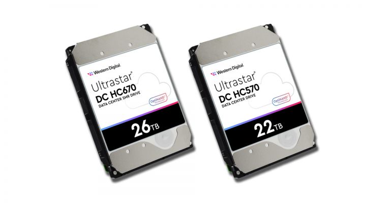 Western Digital 22 TB CMR und 26 TB UltraSMR: Festplatten für die Cloud