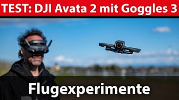 DJI Avata 2 mit DJI Goggles 3: Kameradrohne für Flugexperimente