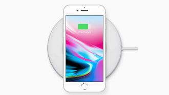 Apple iphone8 charging dock front