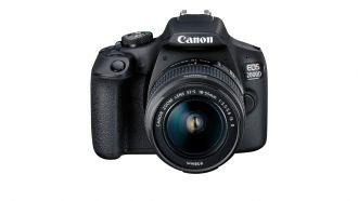 Canon EOS 2000D FrontSlantDown EF S18 55 IS II