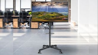 Reflecta TV Stand 55P-Shelf: Mobile TV-Ständer für Displays bis 55 Zoll