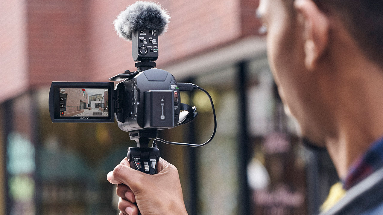 Sony 4K-25p-Camcorder Gimbal-Stabilisierung