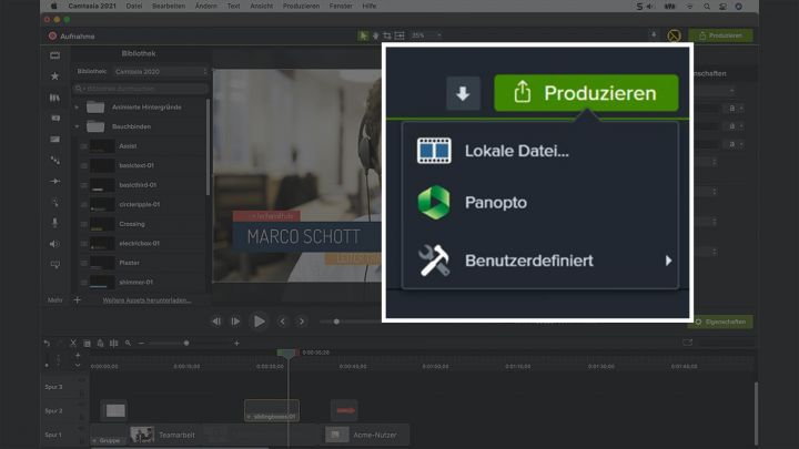 TechSmit Camtasia: Video-Export jetzt auch direkt zu Panopto