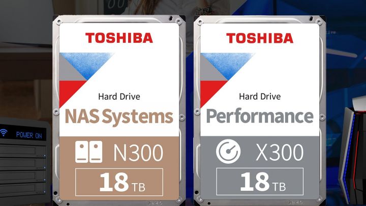 Toshiba N300, X300: neue 18-Terabyte-Festplatten kommen Ende 2021