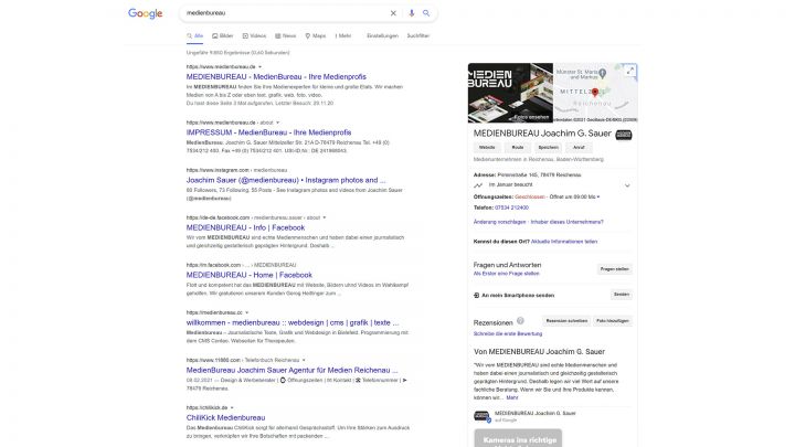 Google Suche web