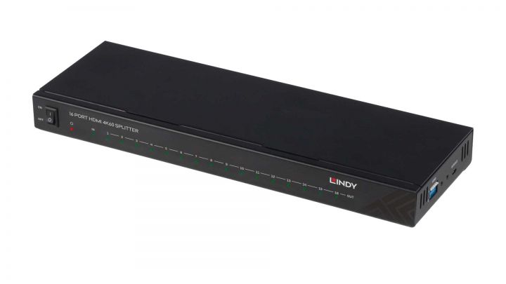 Lindy 16 Port HDMI 4K60 Splitter: HDMI-Quellsignal verteilt
