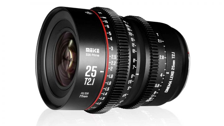 Meike Prime 25 mm T2.1: viertes Cine-Objektiv für Super-35-Kamerasysteme