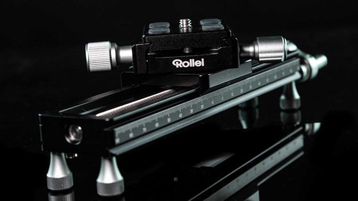Rollei: kompakter Makroschlitten für Nahaufnahmen und kleine Kamerafahrten
