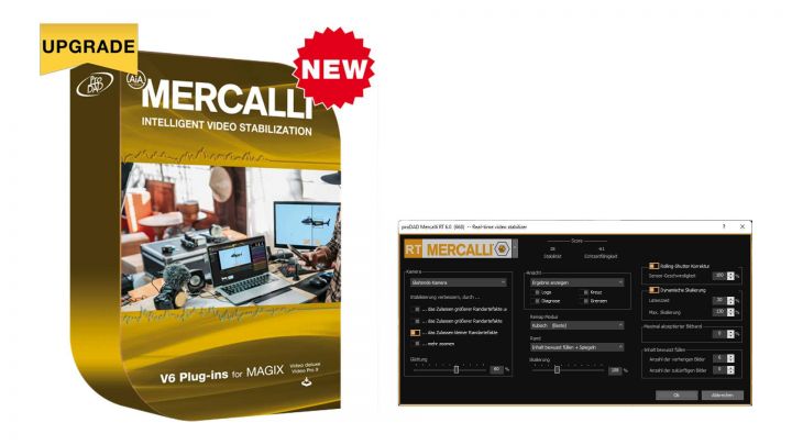 ProDAD Mercalli V6: jetzt für Magix Video Pro X und Video Deluxe