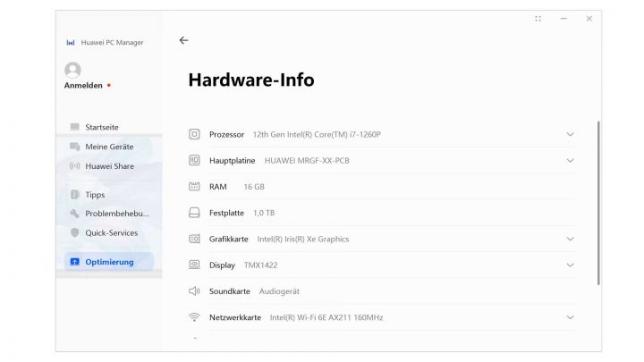 15 Huawei PC Manager web