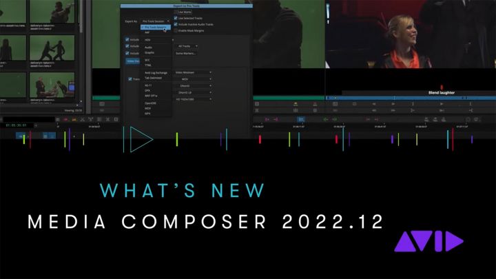 Avid Media Composer 2022.12: neues Update verbessert Export-Optionen
