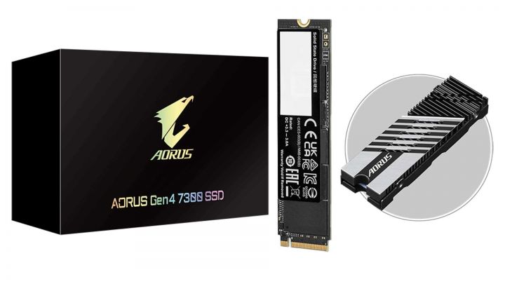 Gigabyte Aorus Gen4 7300 SSD: PCIe-4.0-SSD mit bis zu 7300 MB/s