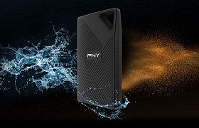 PNY: Portable, robuste SSD-Festplatte mit USB 3.2 Gen 2x2 Typ-C