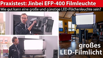 Praxistest: Jinbei EFP-400 - günstige LED-Flächenleuchte aus China